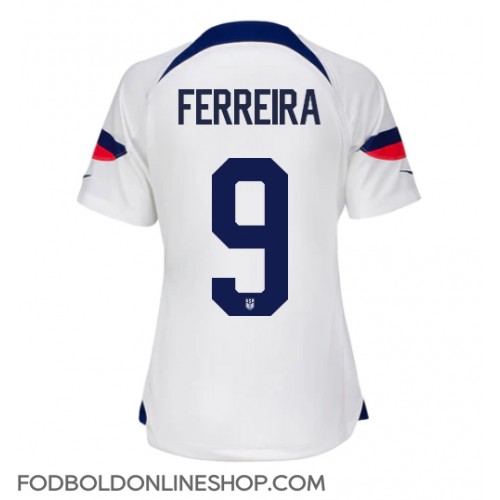 Forenede Stater Jesus Ferreira #9 Hjemmebanetrøje Dame VM 2022 Kortærmet